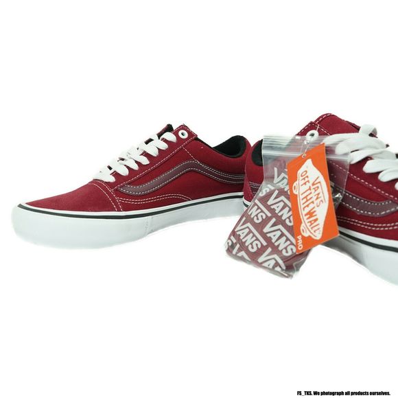 VN0A45JCVG41 VANS Old Skool Pro (Rumba Red / White) Men Size 7.5 | Women Size 9 - Picture 3 of 7